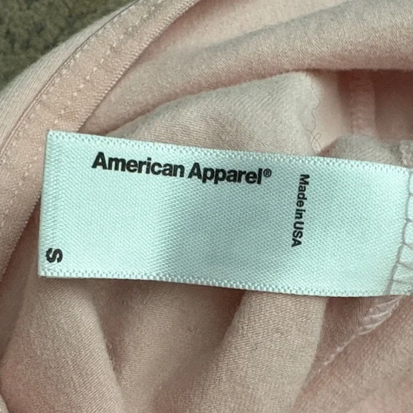 American Apparel Soft Pink Women's Bodysuit - Picture 2 of 3